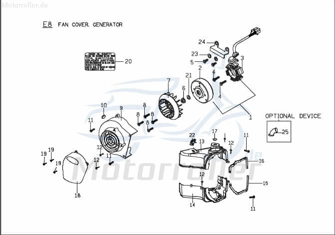 PGO Gummikappe Zylinderverkleidung X-RIDER 150 150ccm 4Takt Motorroller.de Gummiaufnahmestutzen PGO 150ccm-4Takt Quad ATV T-Rex 150 UTV Ersatzteil