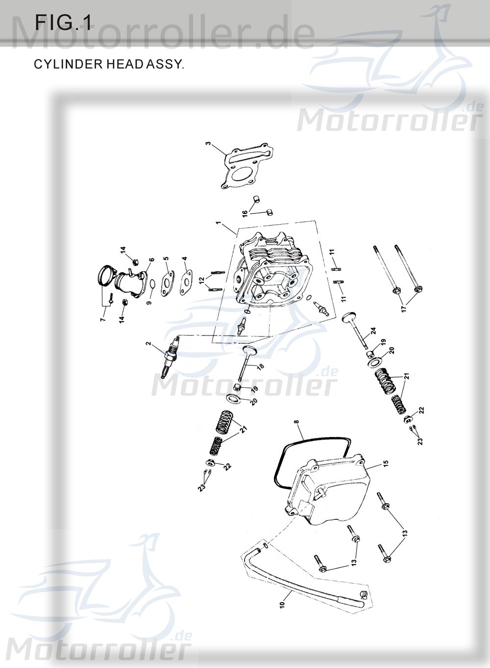 Ansaugstutzen Tongjian Strassenbuggy 150 M150-1001210 Motorroller.de Ansaugkrümmer Eppella ECM TBM Twister Hammerhead Wangye Kasea Buggy
