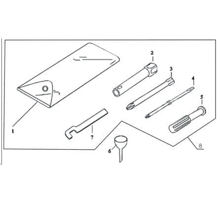 Bordwerkzeug Werkzeugsatz Werkzeugbox 730455