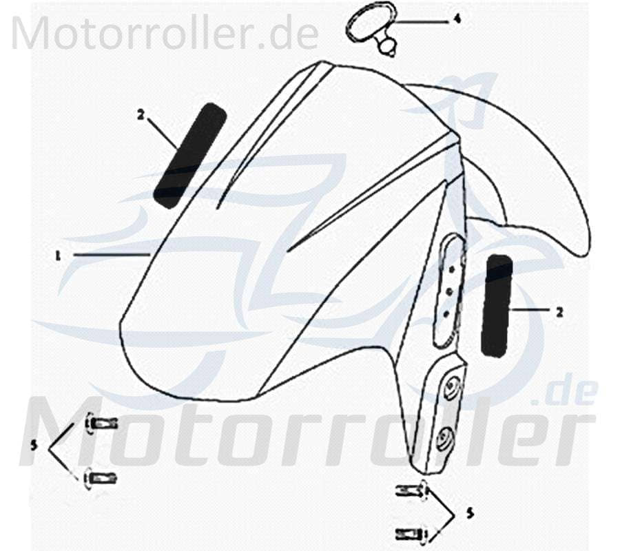Zugführung Motorroller 125ccm 4Takt Kreidler Rex 733541