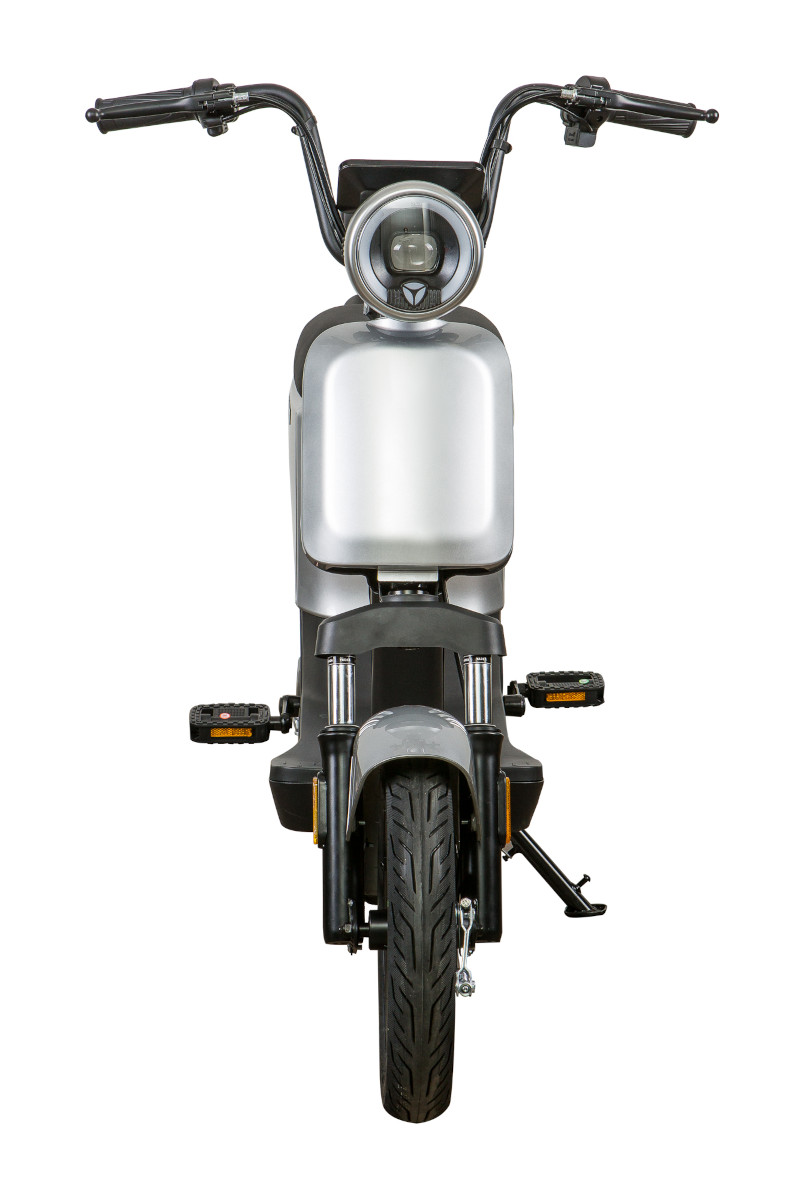 Elektroroller Scoody 25 E-Go ZT-05A silber 350W 25 km/h E-Scooter E-Roller Mofa