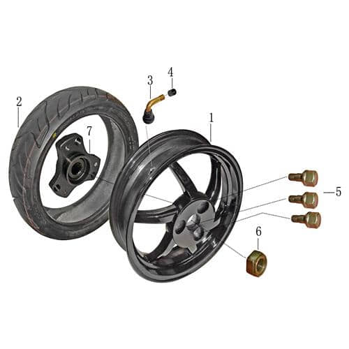 Antriebsflansch Rex REXY 25-50 Roller 50ccm 2Takt 1100224-2 Motorroller.de Anschlagbuchse 50ccm-2Takt Scooter Ersatzteil Service Inpektion