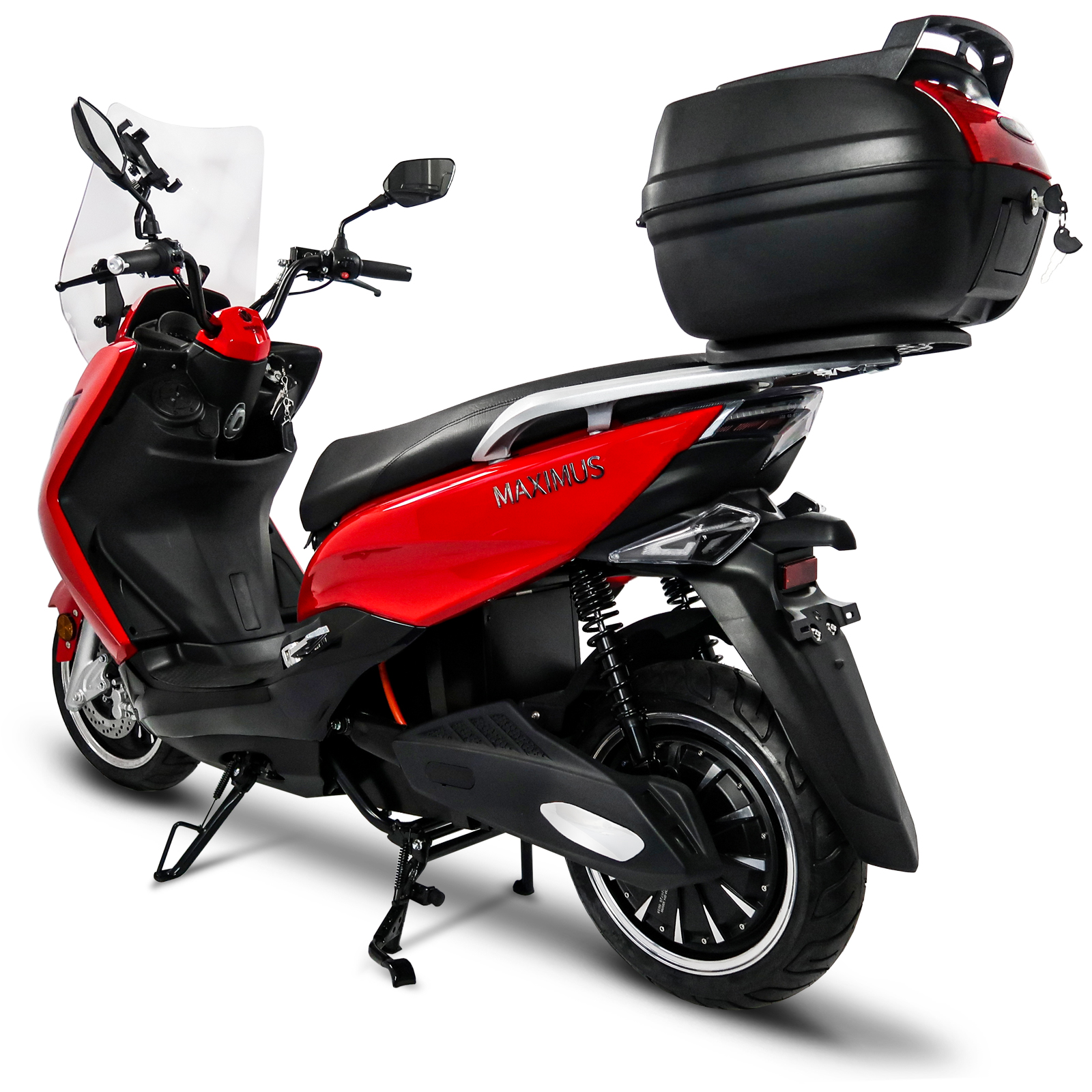 Elektroroller Scoody MX2-45 45 km/h E-Scooter E-Roller Lithium-Akku 3000 Watt mit 2 Akkuboxen, Topcase und Straßenzulassung