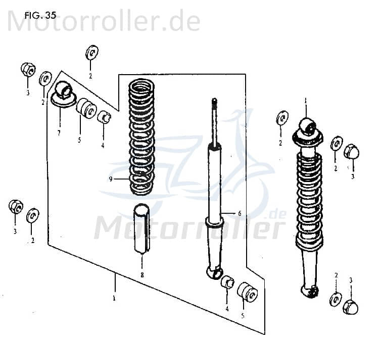 Unterlegscheibe Distanzhalter 09160-10001