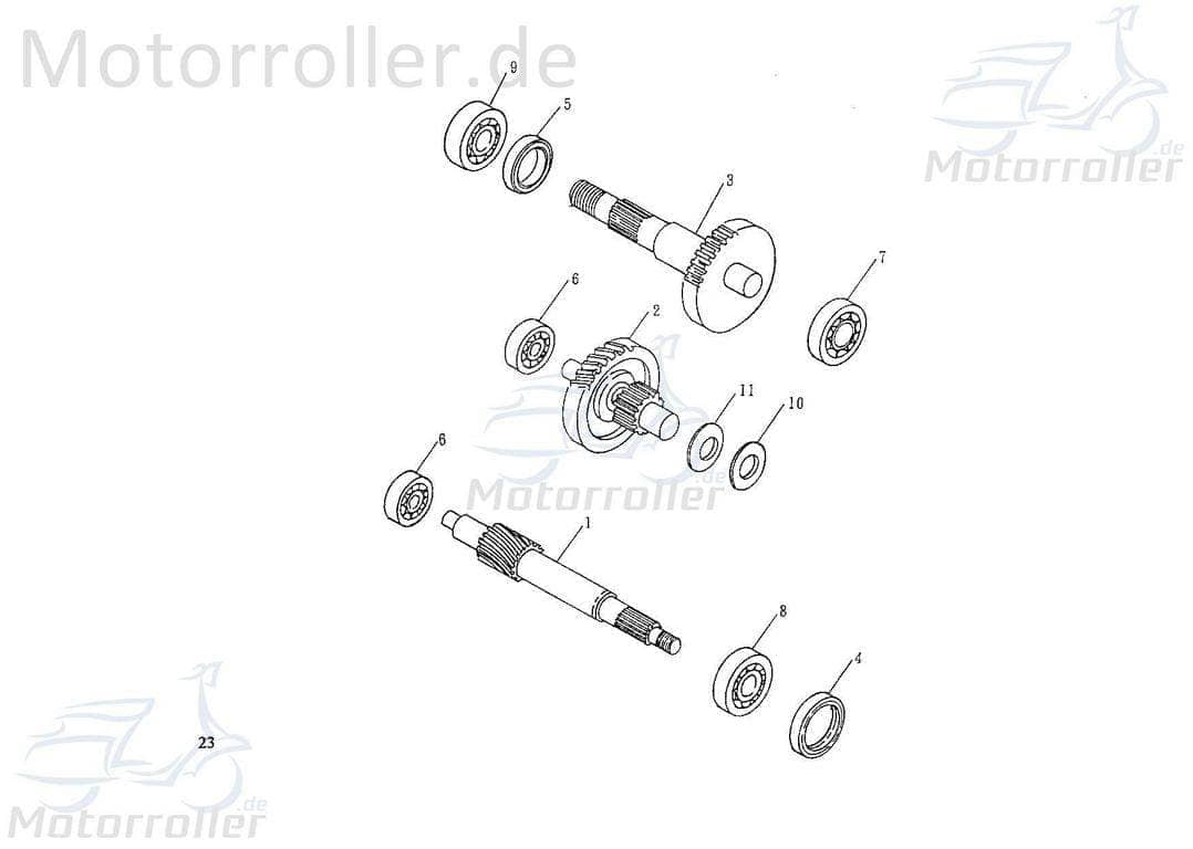 SMC Extra 50 Off Road Kugellager 50ccm 2Takt 93320-174012U Motorroller.de 6203 2RS 17x40x12mm Wälzlager Rillenkugellager Rollenlager Kugel-Lager