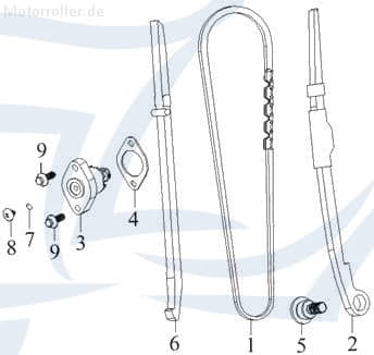 Schraube M6x6 Kettenspanner Quad ATV SMC 96316-06006-K