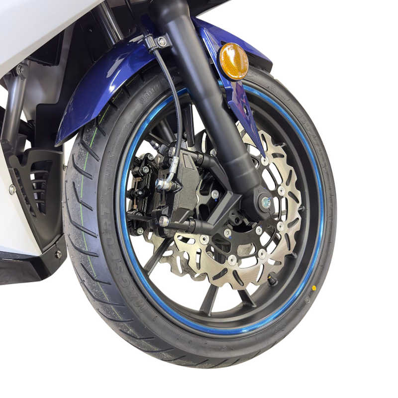 Motorrad Fighter 125 BL-S blau 95 km/h Euro 5+ Schaltmoped 125ccm 4 Takt Leichtkraftrad Krad Kraftrad