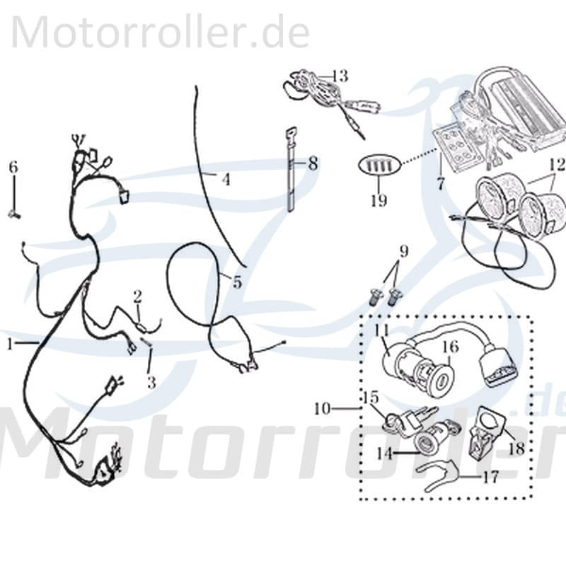 Blechschraube 3.0x8mm verzinkt Jonway Kreuzschraube 703891 Motorroller.de Kreuzschlitzschraube Blech-Schraube Treibschraube Treib-Schraube Scooter