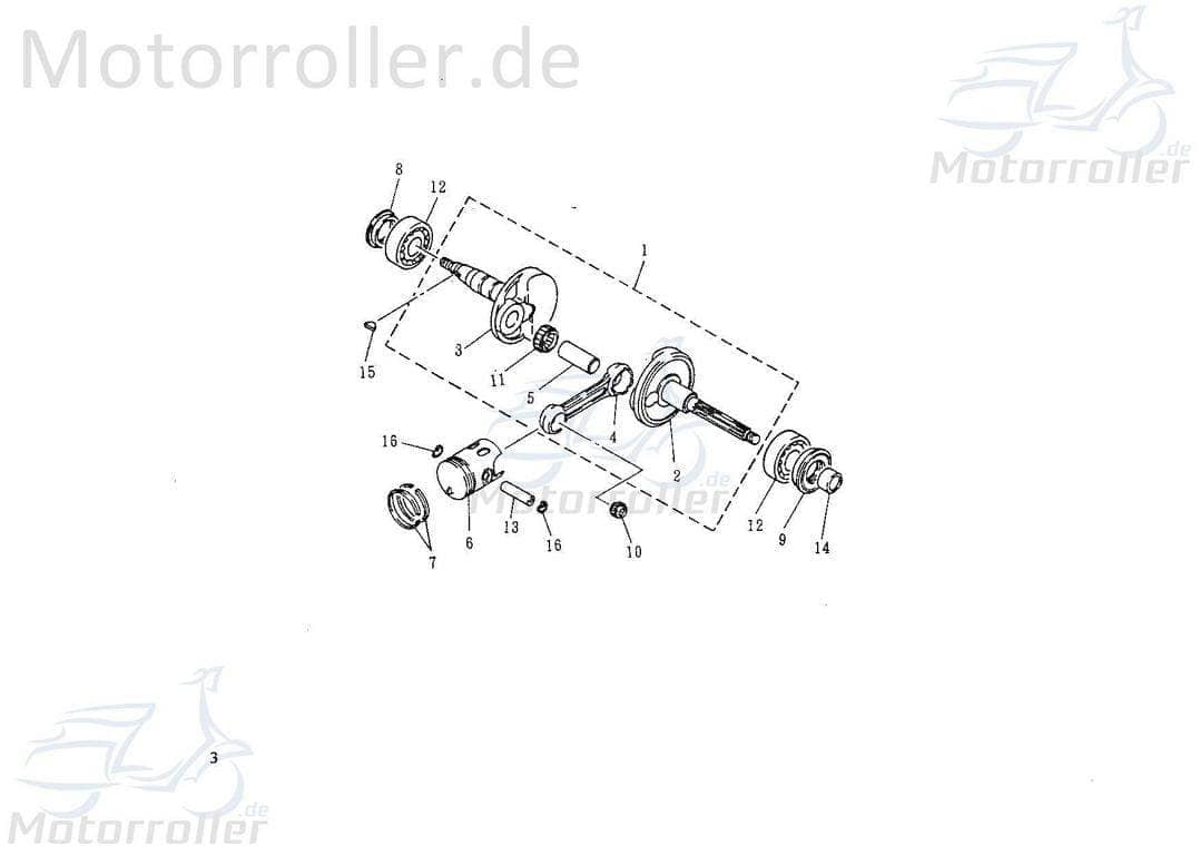 Kolbenbolzen 7x10x33mm 2Takt 31130204