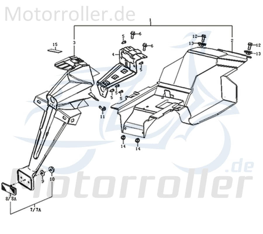 Dämpferstreifen Scooter Mokick 781213 Motorroller.de Moped Ersatzteil Service Inpektion Direktimport