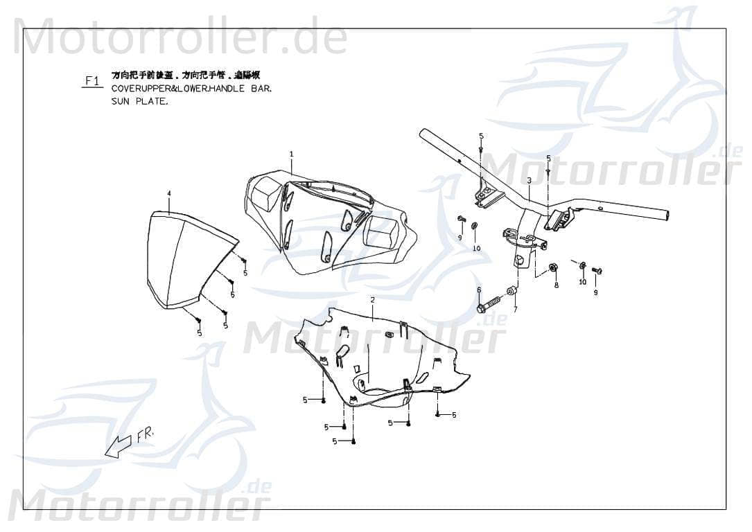 Lenkerverkleidung Oben Cover M2613000000