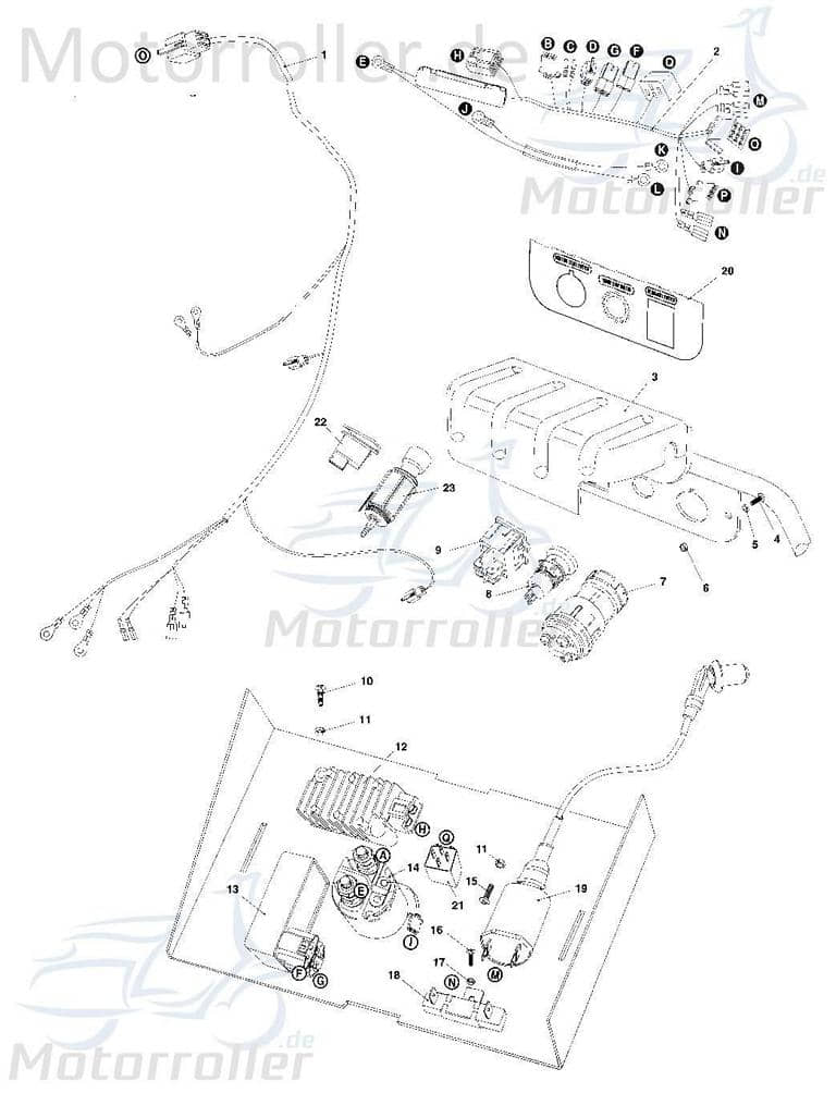 Zündspule mit Kerzenstecker Tongjian Strassenbuggy 6.000.025 Motorroller.de Zündkabel Eppella ECM TBM Twister Hammerhead Wangye Kasea Buggy
