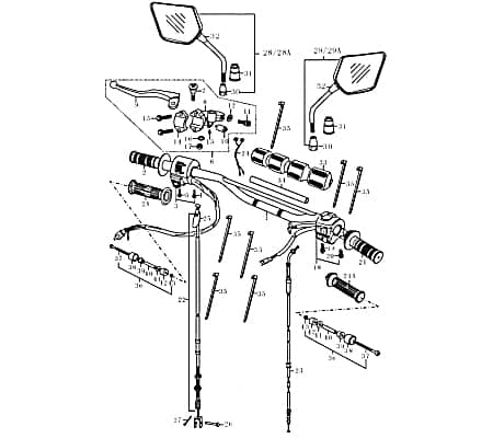 Splint Fussbremse Trommelbremse Motorrad Stift 89578