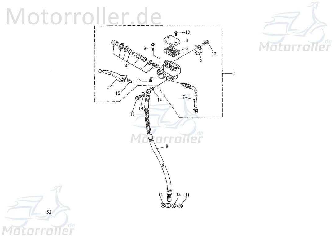 Einstellmutter Justiermutter 61379-NAF-00
