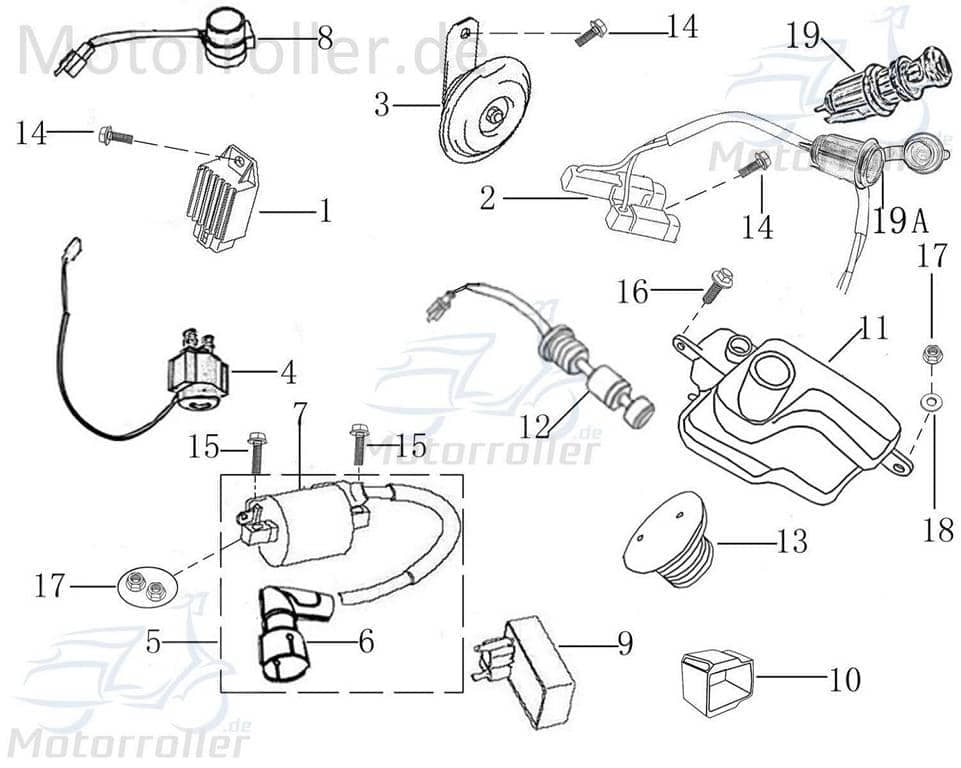 Öltank 50ccm 2Takt Jonway Florett 50 RS DD Oil-Tank 1170211-1 Motorroller.de Öl-Tank Oiltank Schmiermitteltank 2Takter-Öltank Schmiermittel-Tank Moped