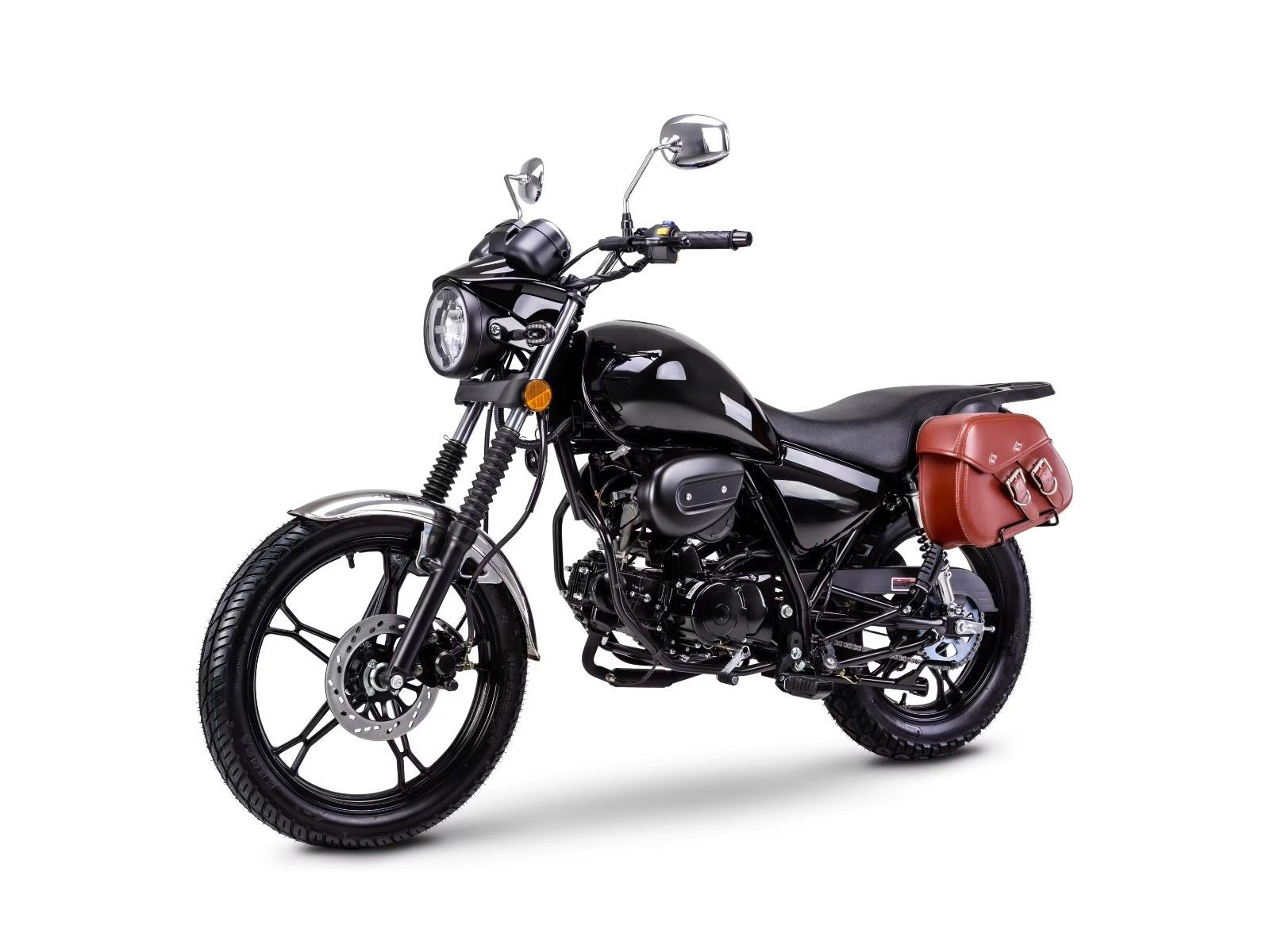Motorrad Fighter 50 S-RS schwarz 45 km/h Euro 5 Schaltmoped Mokick