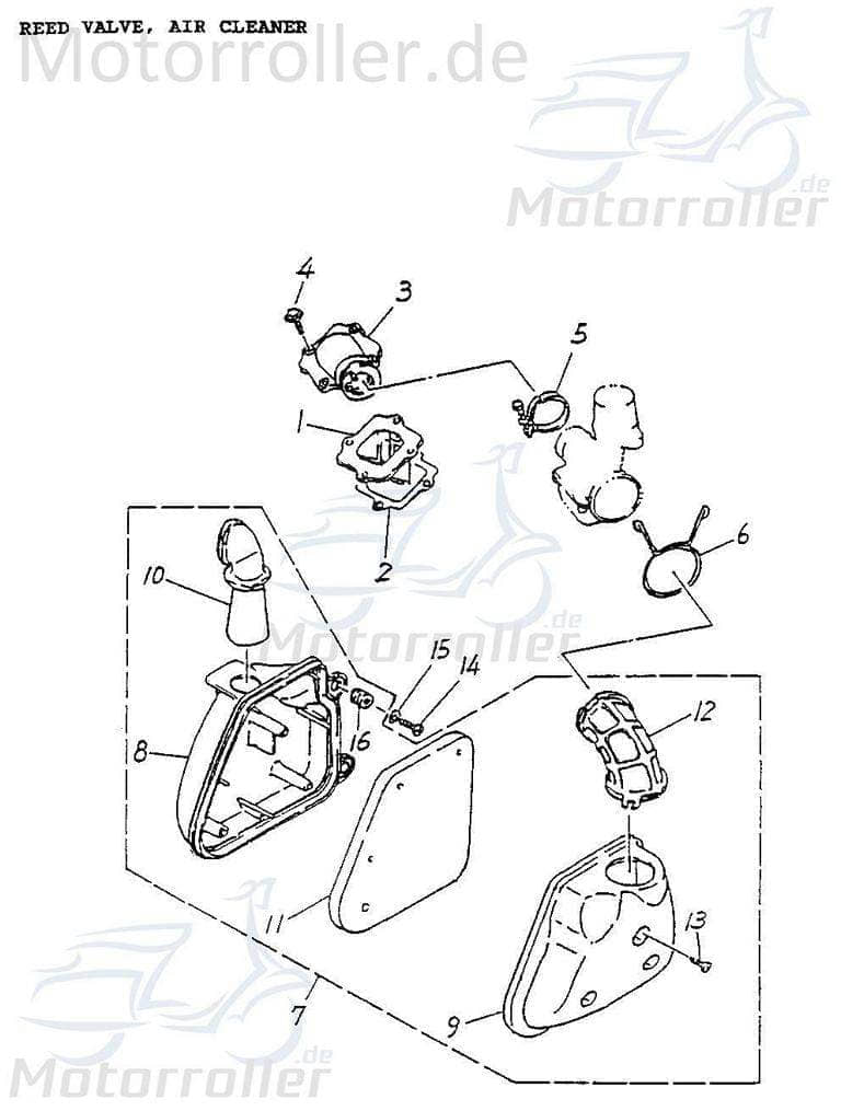 Adly Luftfiltereinsatz 2lagiger Schaumstoff 50ccm 2Takt 17205-116-000 Motorroller.de Minarelli liegend Luft-Filter Luftfiltermatte Luftfilter-Einsatz