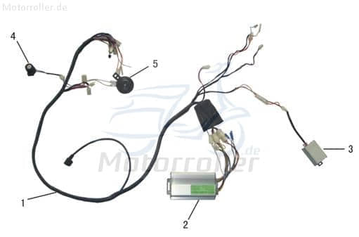 Hupe 12V 1,5A 95dB AGM GMX 450 Sport JSD50QT-13 50ccm 4Takt Motorroller.de Horn Signal-Horn Töte Hupsignal Hup-Signal 125ccm-4Takt Scooter Ersatzteil