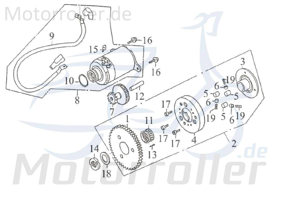 Schraube M6x10mm Rex RS125 Schrauben 125ccm 4Takt Motorroller.de Innensechskant-Schraube Innensechskantschraube Maschinenschraube