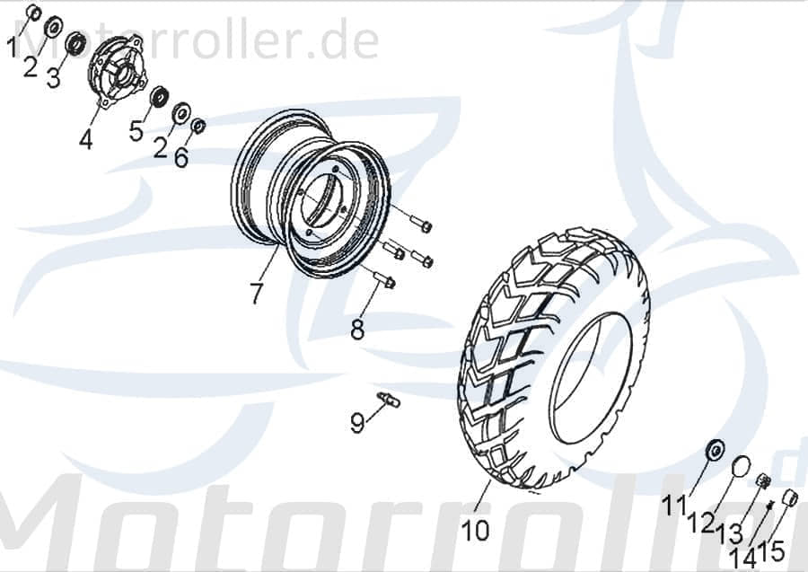 AEON Lager Distanzbuchse Innen Kugellager 44311-131-001