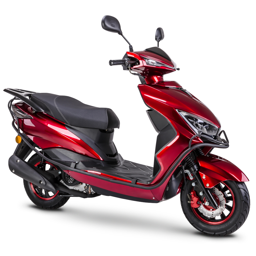 Motorroller GMX 460 Sport C-RZ rot 45 km/h Euro 5 Scooter Mokick Roller