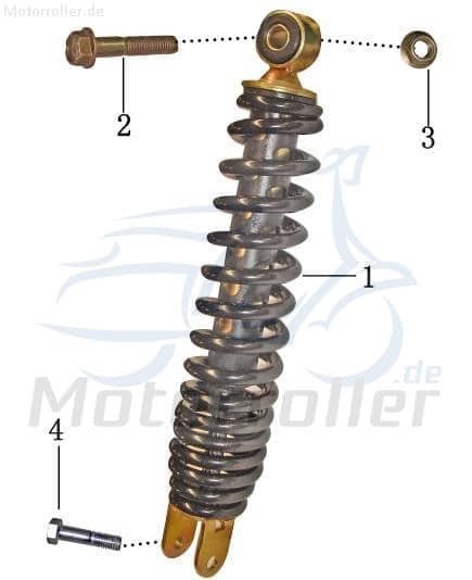 Bundschraube M10x1.25x40mm mit Bund verzinkt AGM 50ccm 4Takt Motorroller.de Maschinenschraube Flanschschraube Flansch-Schraube Maschinen-Schraube