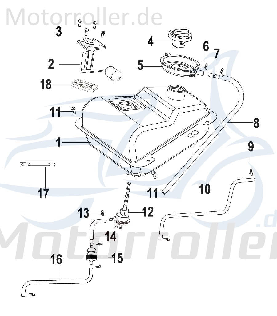 SMC Schlauchklemme Durchmesser 10.5mm Schelle B17010105003 Motorroller.de 125ccm 4Takt Spannring Clip Klemmschelle Schlauchbinder Klemm-Schelle Moped