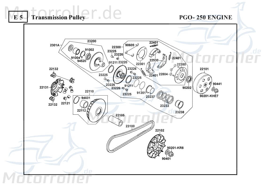 PGO Bugrider 250 Distanzscheibe 50ccm 2Takt 90401-KKJ9-001.0 Motorroller.de 14x28x2mm Lochscheibe Ausgleichsscheibe Abstandscheibe PGO 50ccm-2Takt