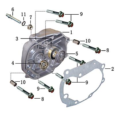 Dichtung Getriebedeckel 2Takt 50ccm Motorgehäuse 704171