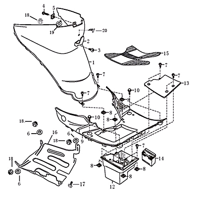 Batteriefach 3-4Ah Batteriebox 7.811.178/8