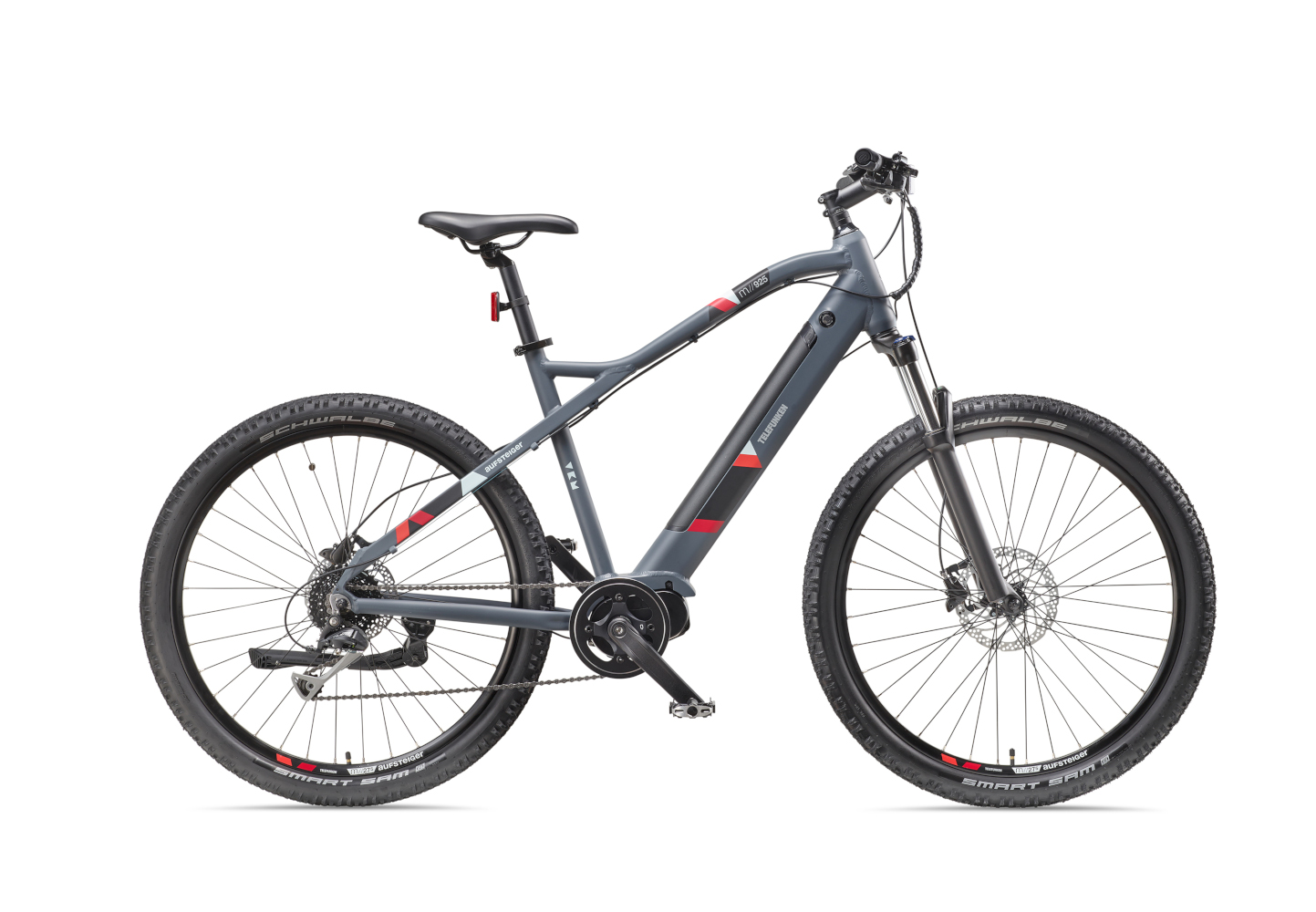 E-Bike Telefunken M925 Aufsteiger Elektrofahrrad MTB-Pedelec graphit 27,5" RH 50cm E-Fahrrad Mountainbike