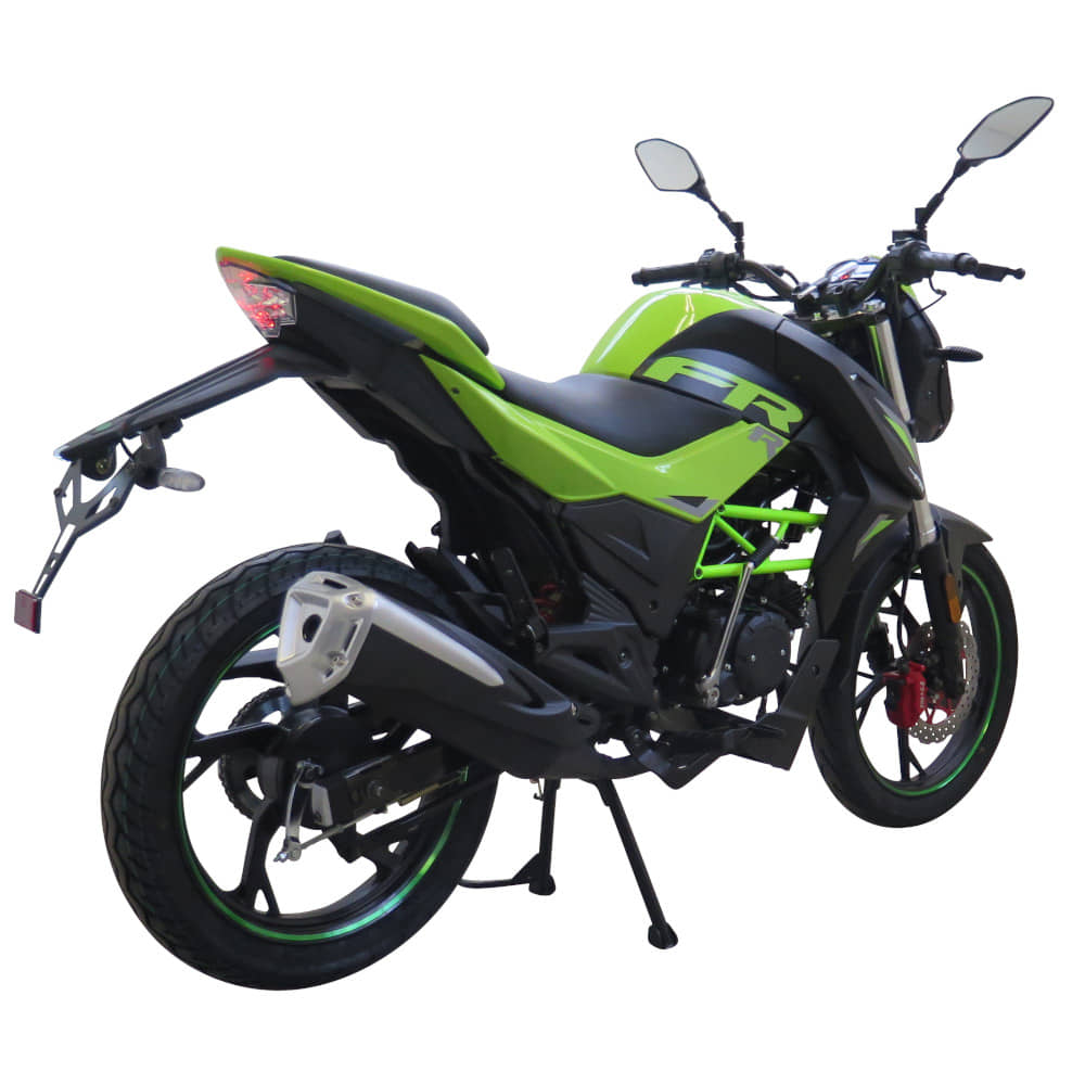 Motorrad Fighter 50 FR-S grün 45 km/h Euro 5 Schaltmoped Mokick 50ccm 4 Takt Kleinkraftrad Krad