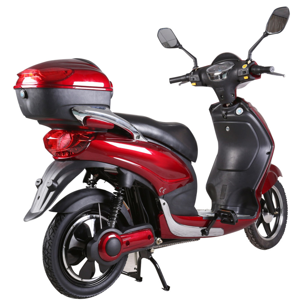 Elektroroller Scoody 25 Classic L ZT-09AL rot 250W 25 km/h Lithium-Ionen-Akku E-Scooter E-Roller Mofa