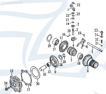 Schalthebel 24226-GOO-00 von Motorroller.de