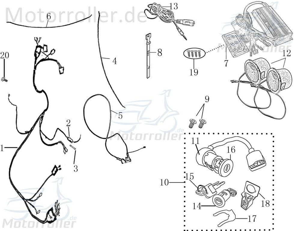 Batteriekabel schwarz Minus 500mm 4qmm AGM 125ccm 4Takt Motorroller.de Massekabel Elektrokabel Batterieleitung Minuskabel Akkukabel 125ccm-4Takt