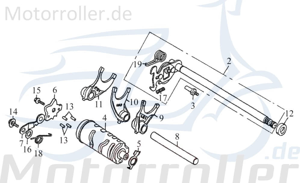 SMC Sechskantschraube M6x14mm Barossa Halter ATV 250ccm 4Takt Motorroller.de Befestigung Halterung Flachkopfschraube Sechskant-Schraube Bundschraube