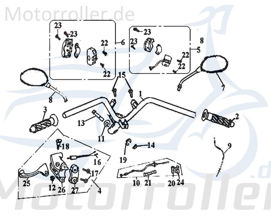 SMC Blechschraube 4.8x16mm Keeway Arn 125 Roller B05074801605 Motorroller.de Kreuzschlitzschraube Kreuzschraube Blech-Schraube Treibschraube Scooter