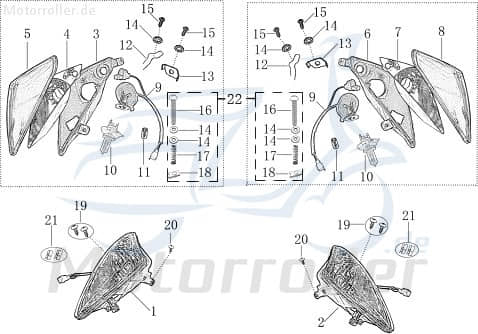 Laderegler Baotian BT49QT-28C LadungsRegler 50ccm 2Takt Motorroller.de Stromregler Ladestromregler Lade-Reglereinheit 50ccm-2Takt Scooter Ersatzteil