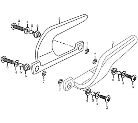 SoziusHaltegriffset schwarz 90668