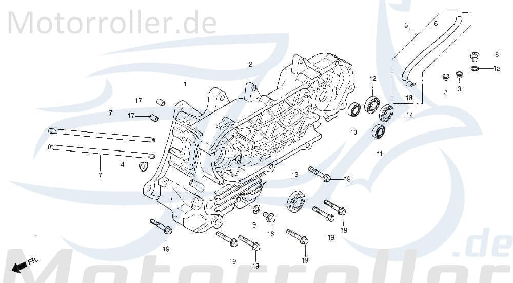 Daelim Delfino SH100 Kugellager 100ccm 2Takt 91009-SC1-0030 Motorroller.de Wälzlager Rillenkugellager Nadellager Rollenlager Kugel-Lager Wellenlager