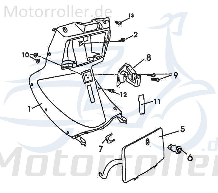 Bundmutter Rex RS125 Sechskantmutter Roller 125ccm 4Takt Motorroller.de Flanschmutter Sechskant-Mutter Flansch-Mutter Maschinenmutter Bund-Mutter