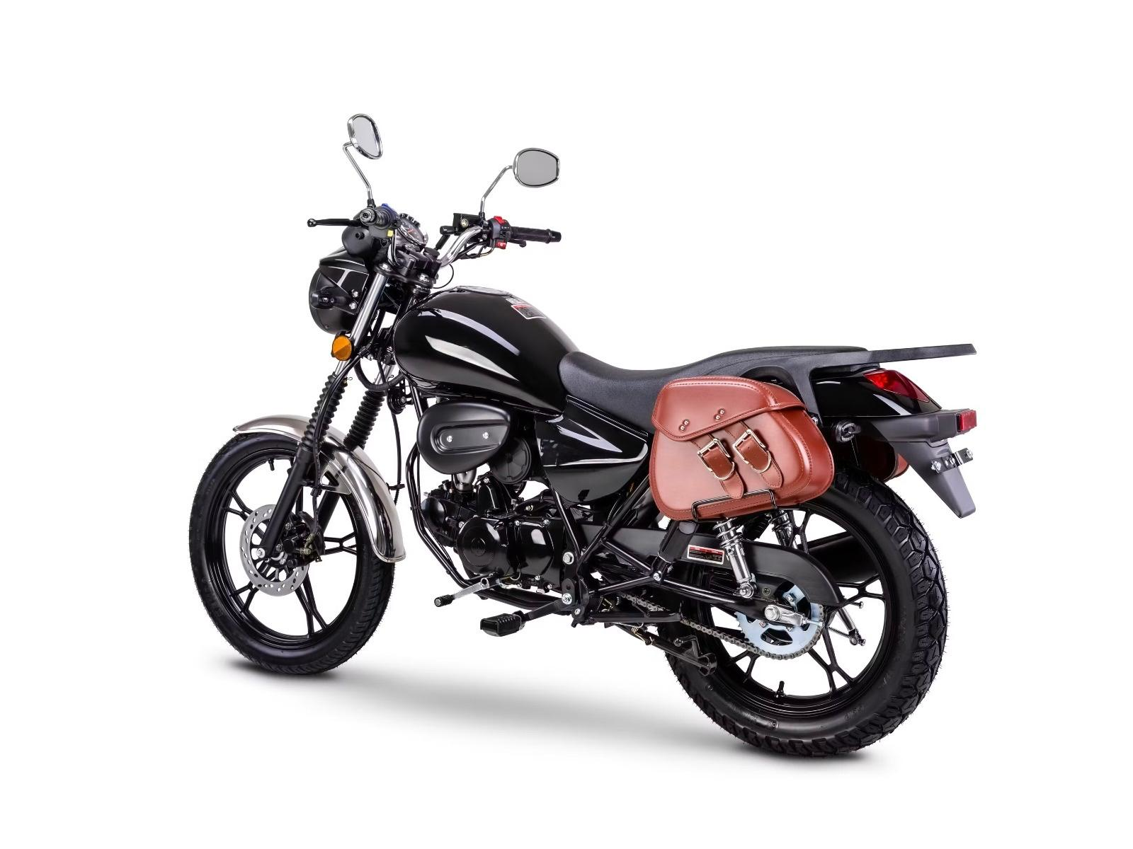 Motorrad Fighter 50 S-RS schwarz 45 km/h Euro 5 Schaltmoped Mokick
