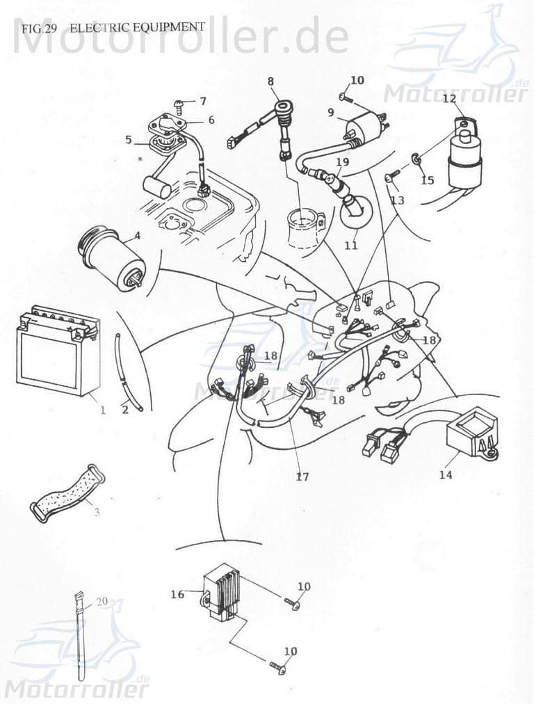 Adly Scoody 50 CDI Zündbox 50ccm 2Takt DAE-30410-SA5-RZ00 Motorroller.de Steuergerät CDI-Einheit Blackbox Zündeinheit 1E40QMB Scooter AT 50 2 Service