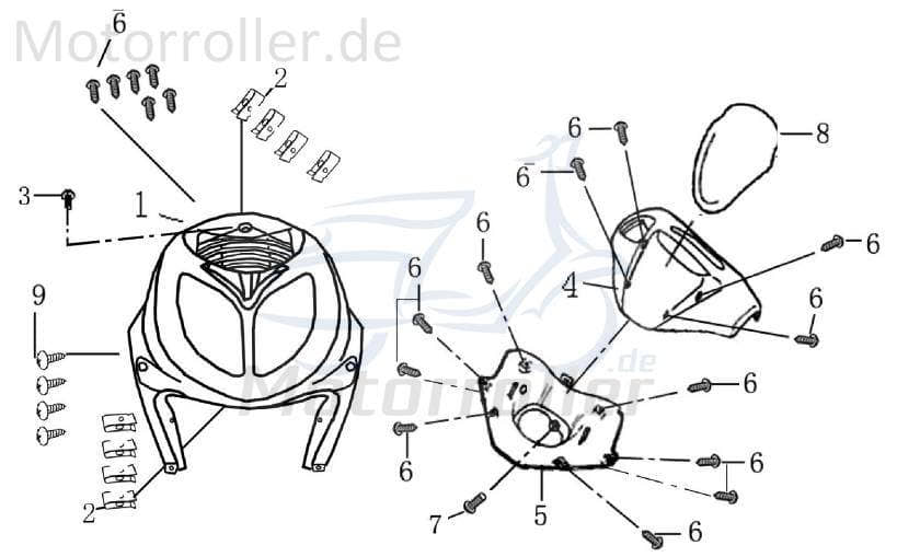 Lenkerverkleidung oben schwarz 1020301-1(43)