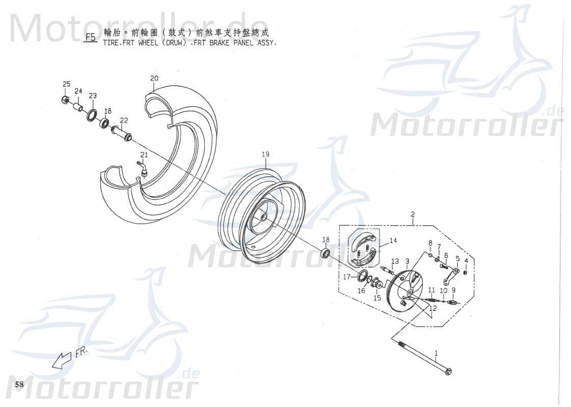 PGO Rodoshow 50 Bundschraube M6mm 50ccm 2Takt 92040600001 Motorroller.de Maschinenschraube Flanschschraube Flansch-Schraube Maschinen-Schraube Scooter