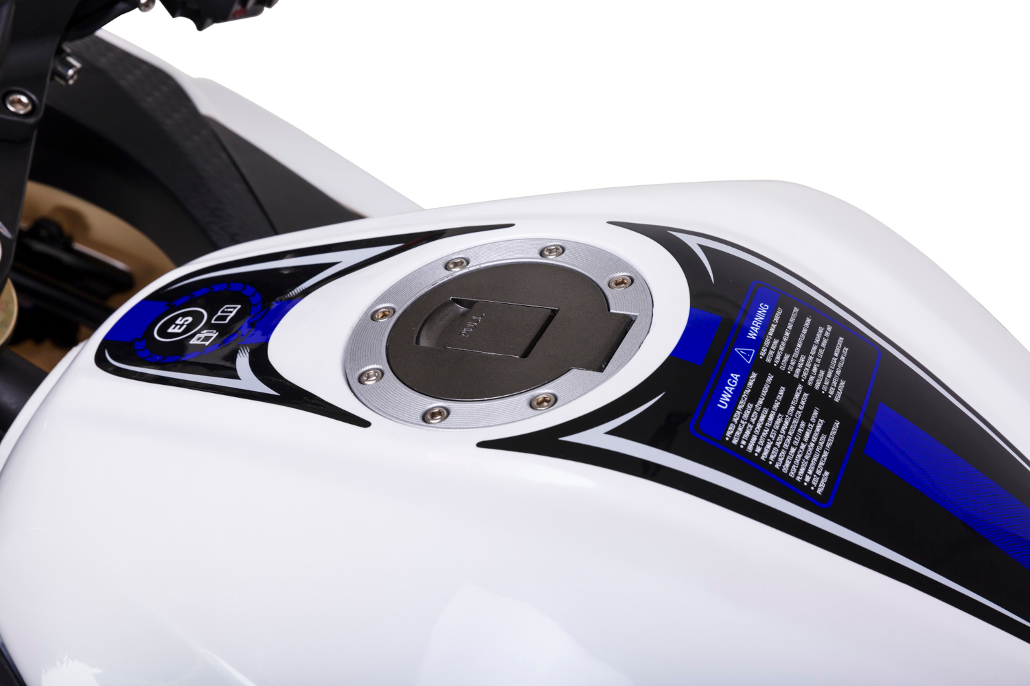 Motorrad Fighter 50 AF-RS weiß-rot 45 km/h Euro 5 Schaltmoped Mokick Kleinkraftrad