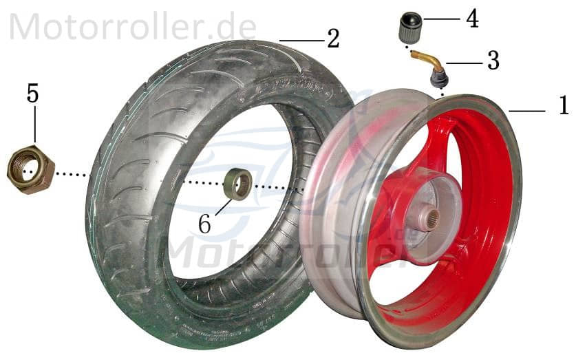 Ventilkappe schwarz vorn 2040501-1-4T125
