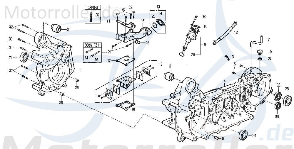 Dichtung Ansaugstutzen DEALIM S-FIVE 17112-SE1-RB00