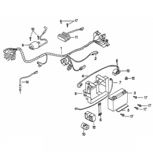 Bremslichtschalter hinten mit Kabel 95516