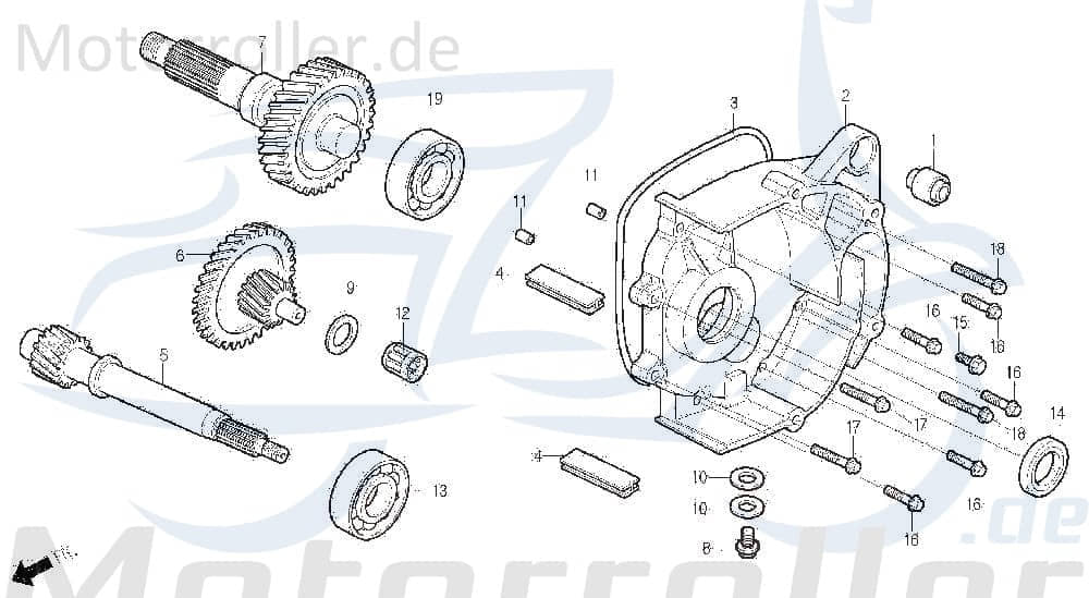 Dichtring DAE-21395-SA1-0000 von Motorroller.de